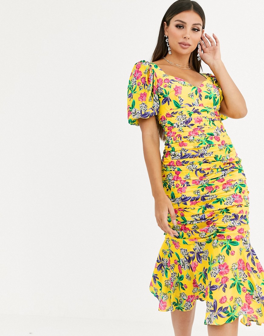 Talulah - Finch - Midi-jurk met bloemenprint-Multi