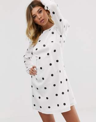 sequin polka dot dress