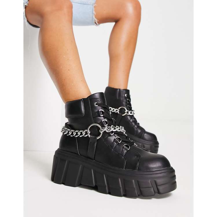 Girls ankle black outlet boots