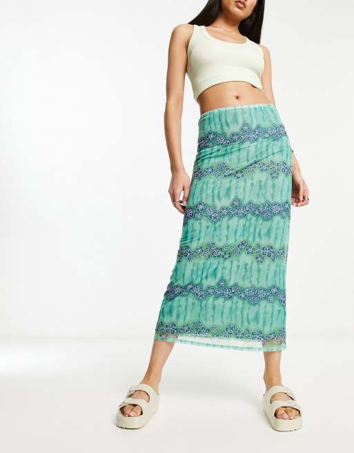 Express blue outlet skirts