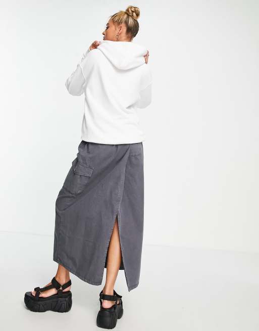 Tammy Girl oversized hoodie in white with sparkly logo, 3 of 4
