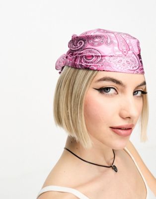 Tammy Girl paisley head scarf in pink