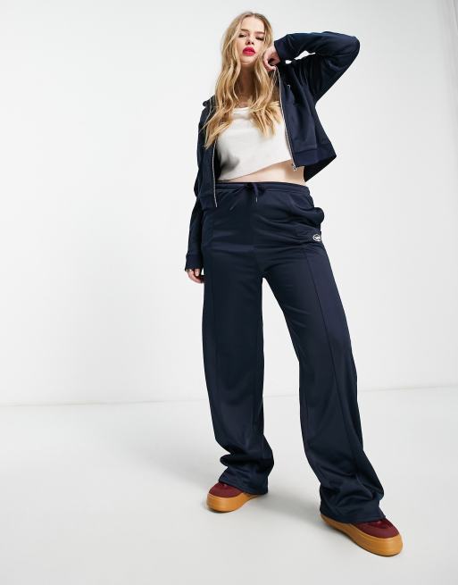 Tammy Girl Plus straight leg joggers 90s tracksuit in navy co ord