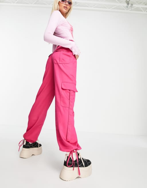 Tammy Girl skater relaxed Y2K pink cargo pants