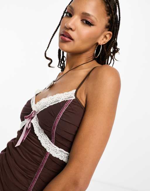Tammy Girl velvet and mesh Y2K cami top, 3 of 4