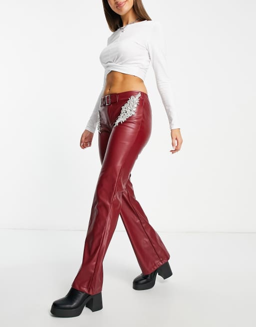 Girl in best sale red pants