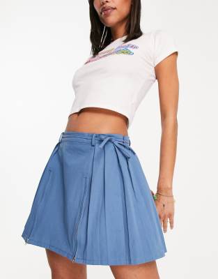Tammy Girl Tammy Girl Y2K mid rise pleated mini skirt-White