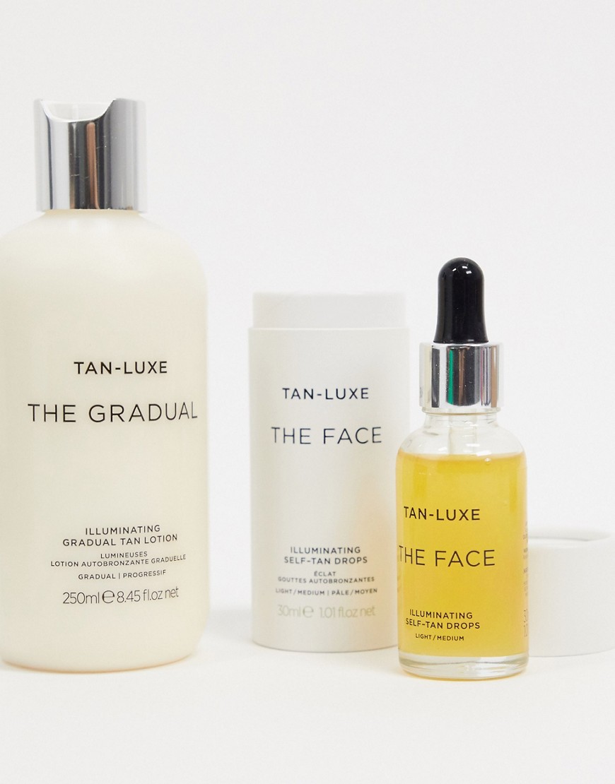 Tan Luxe – Set med The Face i Light/Medium och The Gradual, spara 21 %-Ingen färg