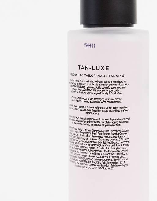 Tan Luxe Super Glow Body Brun Utan Sol Serum Med Hyaluronsyra 150 Ml Asos
