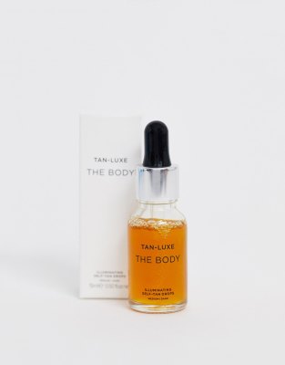 Tan Luxe The Body Illuminating Self-Tan Drops Medium/Dark 15ml - ASOS Price Checker