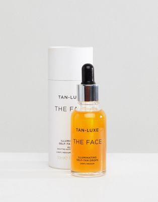 Tan Luxe The Face Illuminating Self-Tan Drops Light/Medium 30ml - ASOS Price Checker