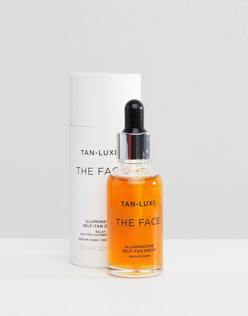 Tan Luxe The Face Illuminating Self-Tan Drops Medium/Dark 1.01 fl oz-No color