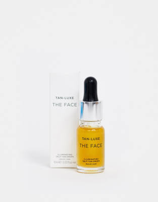 Tan Luxe The Face Illuminating Self-Tan Drops Medium/Dark 10ml-No colour