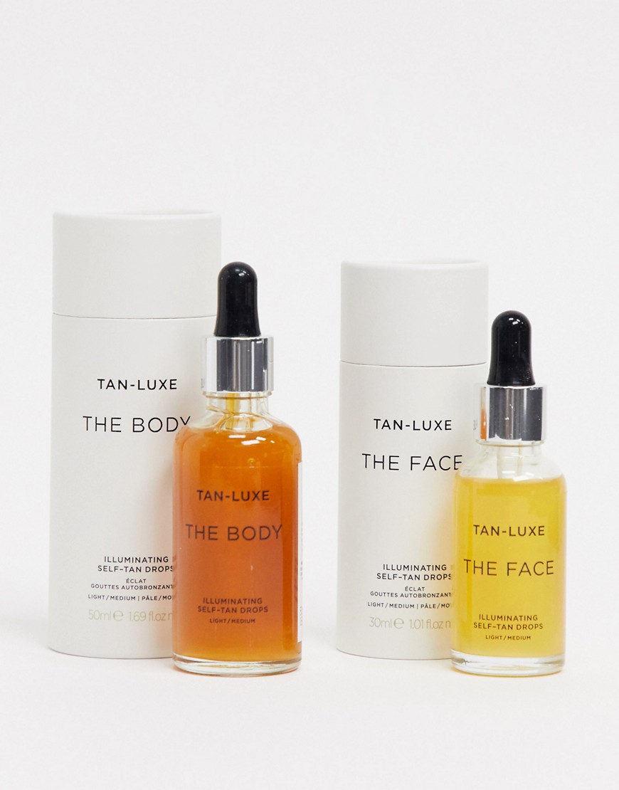 Tan Luxe – The Face & The Body – Brun utan sol-set i light/medium – SPARA 26%-Ingen färg
