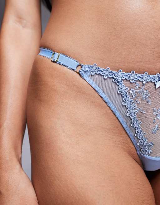 Tanga azul claro con bordado integral Beau de Boux Avenue (parte de un conjunto), 4 de 4