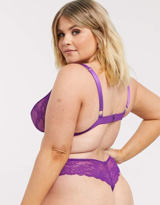Tanga de encaje Eliza de ASOS Curve | ASOS