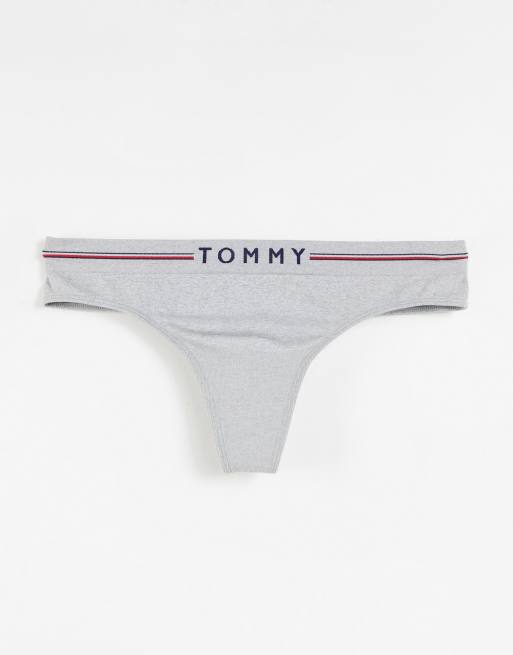 Conjunto de lencería gris sin costuras de Tommy Hilfiger