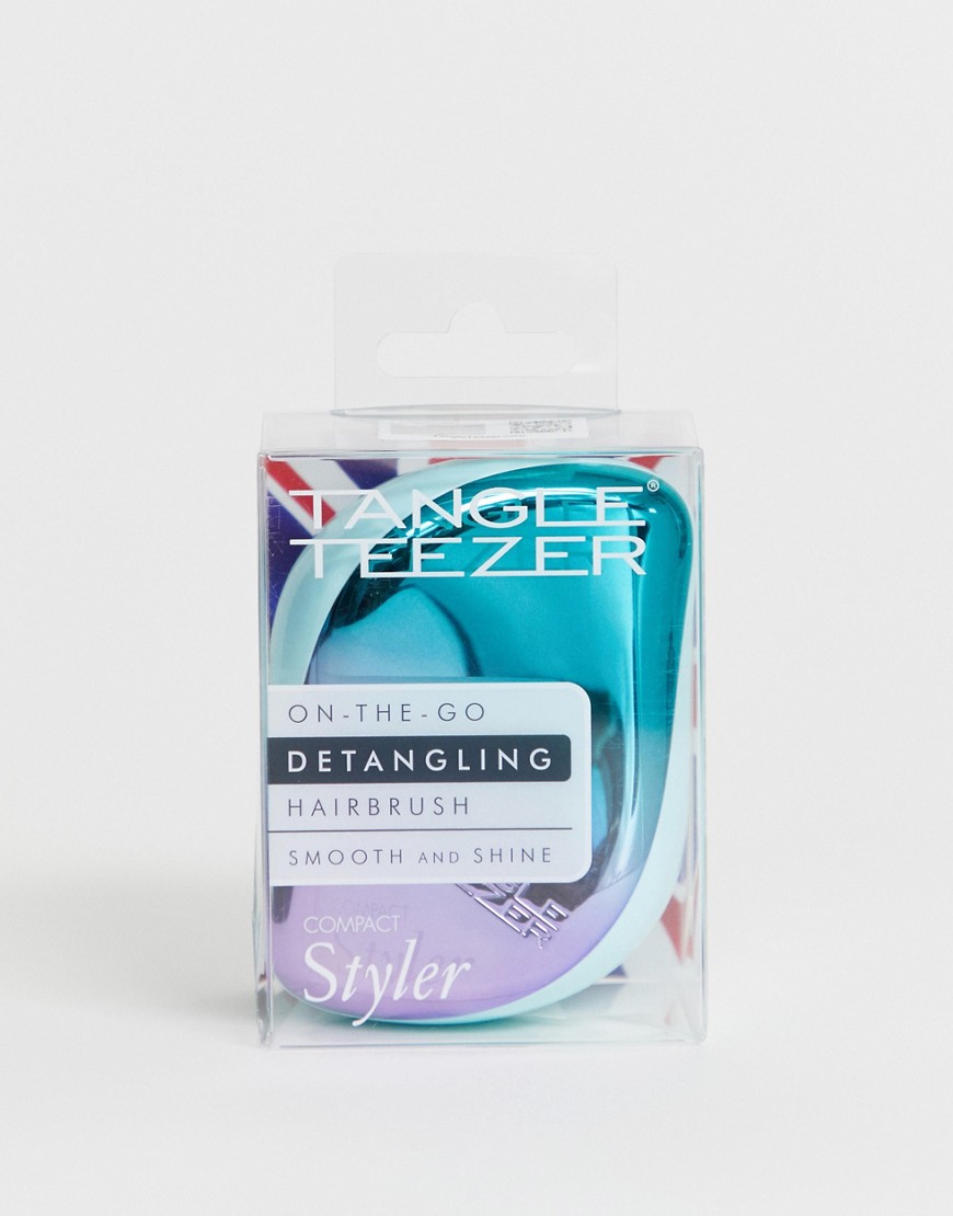 Tangle Teezer - Compact Styler - Haarborstel in petrolblauw met kleurverloop-Zonder kleur