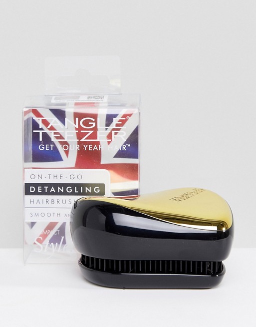Tangle Teezer Compact Styler Professional Detangling Brush Black and Gold