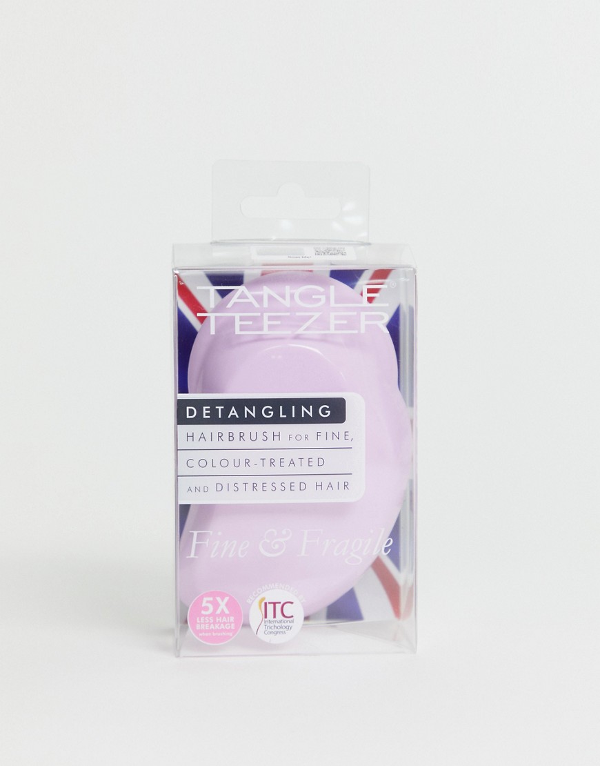 Tangle Teezer Fine & Fragile Detangling Hairbrush - Pink Dawn-clear