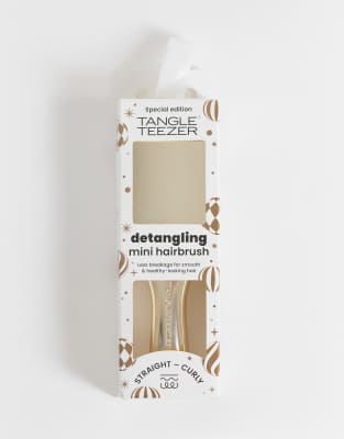 Tangle Teezer Limited Edition Chrome Mini Ultimate Detangler - Gold In Neutral