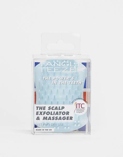 Tangle Teezer The Scalp Exfoliator and Massager in Seafoam Blue