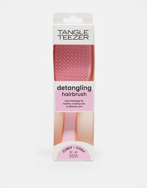 Tangle Teezer – The Ultimate Detangler Naturally Curly – Entwirrende Haarbürste für Naturlocken in Mango-Rosa - view 1