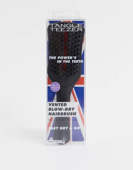 Tangle Teezer Ultimate Vented Hairbrush in Jet Black