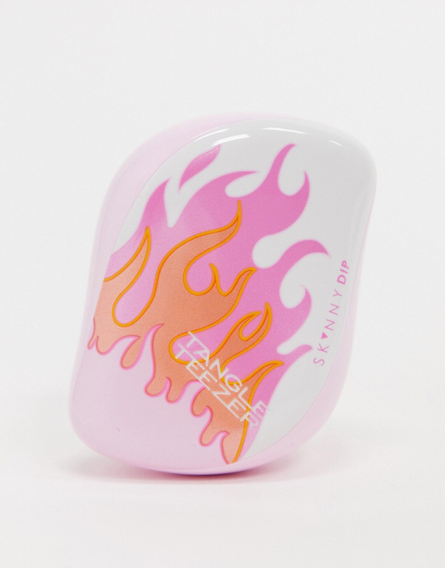Tangle Teezer x Skinnydip - Compacte styler haarborstel in Hot Flame-Zonder kleur
