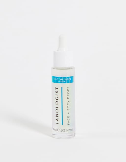 Tanologist – Face and Body Drops Medium – Kropelki do twarzy i ciała dające średni odcień opalenizny, 30 ml