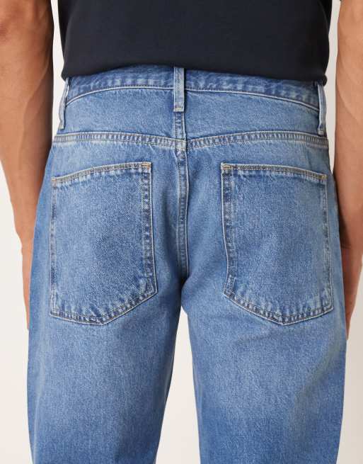 Tapered fit-jeans i mellemforvasket look fra ASOS DESIGN , 5 af 5