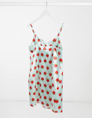 asos strawberry dress