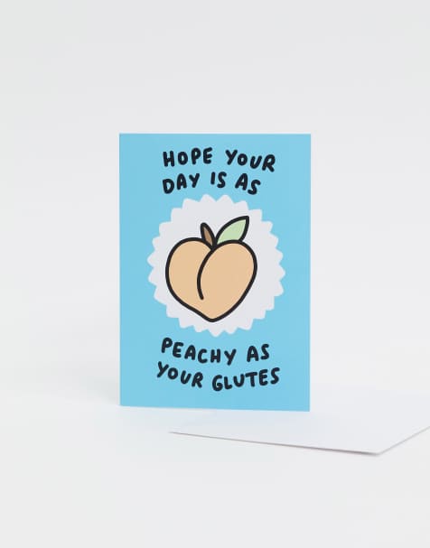 Tarjeta de cumpleaños Peachy as your glutes de Veronica Dearly - view 1