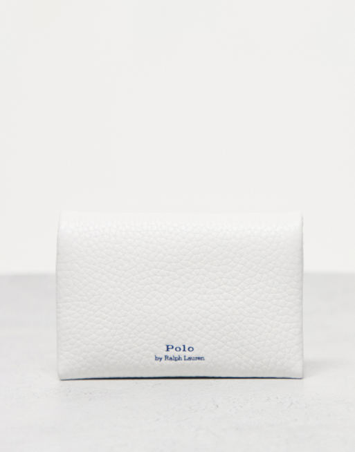 Tarjetero blanco de 100% cuero Polo Play de Polo Ralph Lauren, 3 de 3