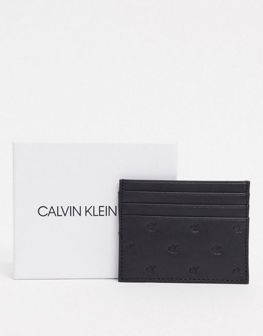 Tarjetero Con Logo Hombre Negro Calvin Klein - Compra Ahora