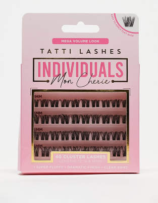 Tatti Lashes - Einzelne falsche Wimpern - Mon Cherie-Schwarz