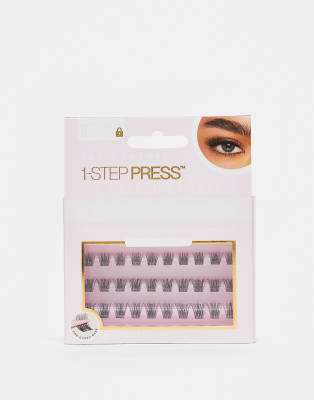 Tatti Lashes - Hybrid Volume 1 Step Press Pre-Glued Individuals - Vorgeklebte einzelne Kunstwimpern-Schwarz