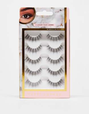 Tatti Lashes - Luxuriöse, brasilianische 3D-Kunstwimpern im 5er-Set-Schwarz