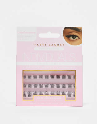 Tatti Lashes - Tres Chic Individuals - Einzelne künstliche Wimpern-Cluster-Schwarz