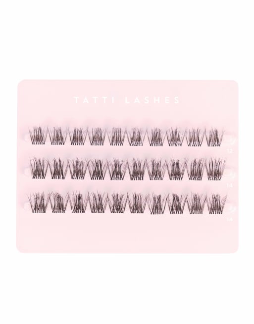 Tatti Lashes – Wispy Volume 1 Step Press – Kępki sztucznych rzęs z klejem, 3 z 4
