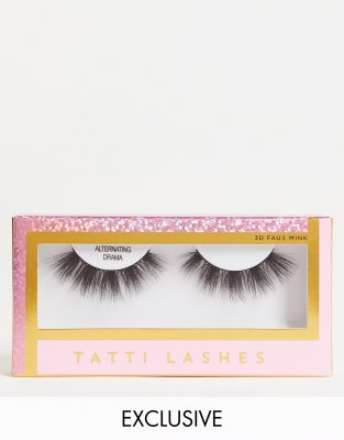 Tatti Lashes Tatti Lashes X ASOS Exclusive Alternating Drama False Lashes-No colour