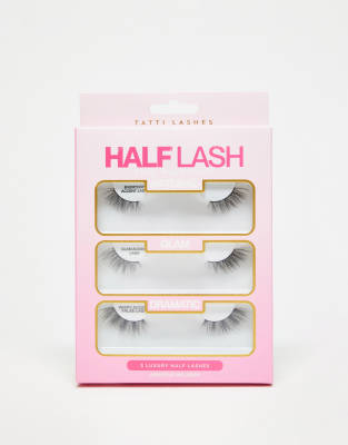 Tatti Lashes Tatti Lashes x ASOS Exclusive Half Lash Multipack (save 17%)-Black