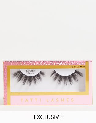 Tatti Lashes x ASOS - Exclusive - Layered Volume - Künstliche Wimpern-Keine Farbe