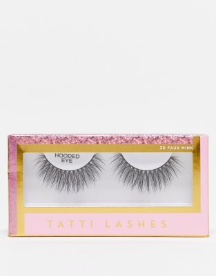 Tatti Lashes x ASOS - Exklusiv - Verlängernde künstliche Wimpern für Schlupflider-Schwarz