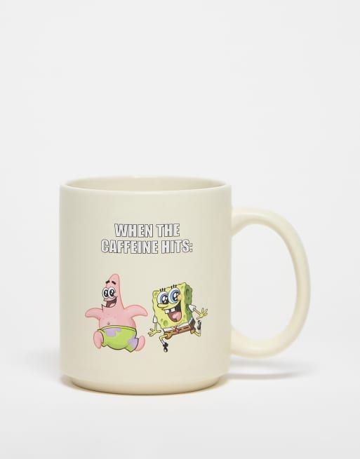 Taza color crema de TYPO x Spongebob