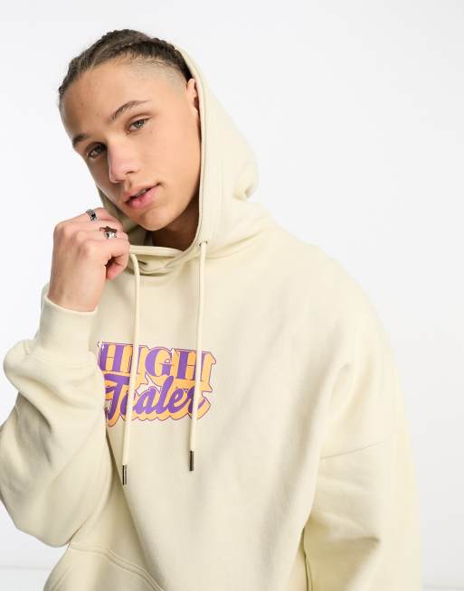 Tealer high tealer hoodie in off white ASOS