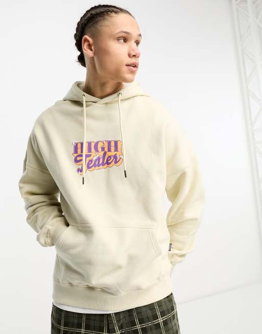 Tealer high tealer hoodie in off white ASOS