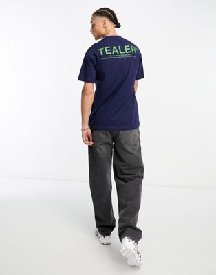Tealer logo t-shirt in navy