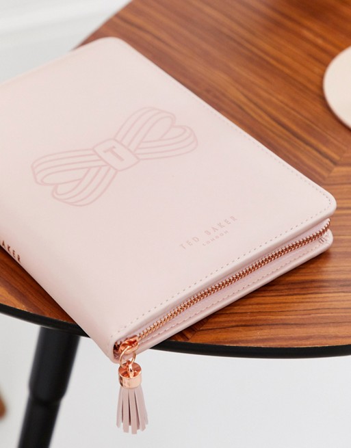 Ted Baker A5 folio in pink