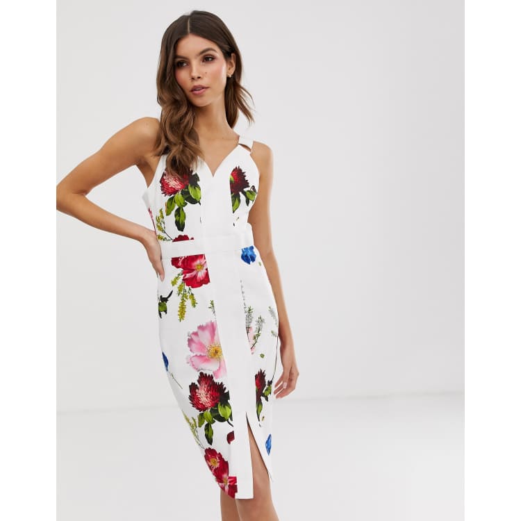 Ted baker clearance white bodycon dress